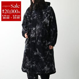 【6/18限定・最大2万円OFFクーポン配布中】Y-3 ワイスリー パデッドコート M AOP PAD PARKA IW7786 メンズ 中綿 ジャケット ナイロン ロング丈 フード付 BLACK/MULTCO