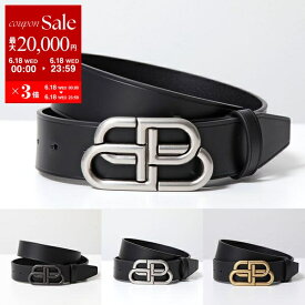 【6/18限定・最大2万円OFFクーポン配布中】BALENCIAGA バレンシアガ ベルト BB LARGE BELT 35 ラージ 570370 1CH0B 1CH04 1000 メンズ レザー ロゴメタルバックル カラー3色【po_sannn】