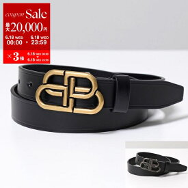 【6/18限定・最大2万円OFFクーポン配布中】BALENCIAGA バレンシアガ ベルト BB THIN BELT 581690 1CH04 1CH0J レディース BBロゴ レザー ナローベルト 1000【po_sannn】