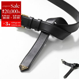 PRADA プラダ ベルト 1CC543 8NQ レディース レザー トライアングルロゴ エナメルメタルロゴ カラー2色【po_sannn】