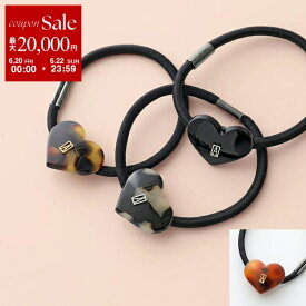 【6/20～22限定・最大2万円OFFクーポン配布中】ALEXANDRE DE PARIS アレクサンドル ドゥ パリ ヘアゴム APY-18097-02 レディース ハート ヘアアクセサリー 髪留め カラー4色