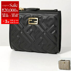 【6/20～22限定・最大2万円OFFクーポン配布中】FENDI フェンディ 二つ折り財布 SMALL WALLET SL NAPPA MATISSE 8M0506 AAJD レディース レザー ミニ財布 FFロゴ カラー2色【po_sannn】
