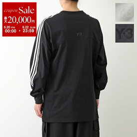 【6/20～22限定・最大2万円OFFクーポン配布中】Y-3 ワイスリー Tシャツ M 3S LS TEE M 3ストライプス ロングスリーブ ティー JM7847 JN4987 メンズ 長袖 カットソー クルーネック ロンT カラー2色