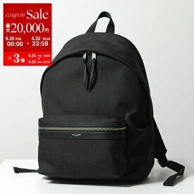 【6/20～22限定・最大2万円OFFクーポン配布中】SAINT LAURENT サンローラン バックパック CITY シティ 534967 FAEBS メンズ リュック 鞄 1000/NERO【po_sannn】