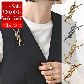【6/20～22限定・最大2万円OFFクーポン配布中】SAINT LAURENT サンローラン ブローチ OPYUM BROCHE オピウム 470371 652410 700582 Y1500 レディース YSL カサンドラロゴ ピンバッチ クロコダイル ツイスト スネーク カラー4色 470371Y15008030【po_sannn】