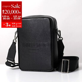 【6/20～22限定・最大2万円OFFクーポン配布中】Jimmy Choo ジミーチュウ ショルダーバッグ KIMI CAMERA LDA キミ－ カメラ メンズ レザー クロスボディ カメラバッグ ロゴ 鞄 BLACK/GUNMETAL【po_sannn】