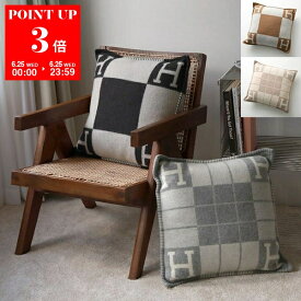 【6/25限定・ポイント3倍】HERMES エルメス クッション アヴァロン CUSHION AVALON PM 50×50 AVALON lll 52×52 レディース メンズ カシミヤ ウール Hモチーフ ア・シュヴァルステッチ カラー4色【po_sannn】
