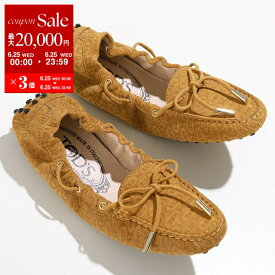 【6/25限定・最大2万円OFFクーポン配布中】TODS トッズ モカシン XXW0FW0CH80HR0 レディース ドライビングシューズ バレエシューズ リボン スウェード ロゴ 軽量 シューズ 靴 C800【po_sannn】【dc_kikaku】