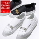 【7/18～21限定・最大2万円OFFクーポン配布中】Sergio Rossi セルジオロッシ スニーカー sr1 Addict 1A79290 MMV117 レディース レザー メタルロゴプレート スリッポン ローカット シューズ 靴 カラー2色【po_sannn】