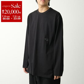 【7/13-7/15限定・最大2万円OFFクーポン配布中】Y-3 ワイスリー Tシャツ U LS TEE ロングスリーブ ティー IW0068 メンズ 長袖 ロンT シングルジャージー ロゴ BLACK