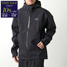 【7/28-9:59迄10％OFFクーポン対象】ARCTERYX アークテリクス ジャケット Beta Jacket ベータ X000008584 メンズ フーデッド ブルゾン ナイロン ロゴ刺繍 長袖 Black【cp_ten】