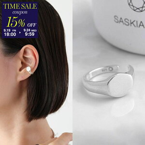 y9/24-9:5915OFFN[|ΏہzSaskia Diez TXLAfBbc C[Jt SIGNET EARCUFF SMALL fB[X sL[O ANZT[ SILVERycp_fiftez
