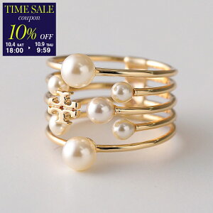 y10/9-9:5910OFFN[|ΏہzTORY BURCH g[o[` O Kira Pearl Ring L p[ 168094 fB[X _uT S w ANZT[ 137/TORY-GOLDycp_tenz