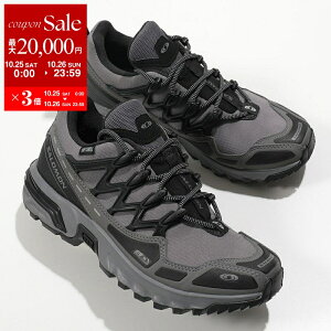【10/25-26限定・最大2万円OFFクーポン配布中】SALOMON サロモン スニーカー ACS + CSWP L47595800 レディース ローカット クローズドメッシュ コンタグリップ 撥水 厚底 シューズ 靴 CastlerockBlackCastlerock