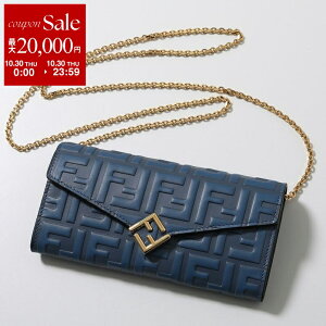 y10/30Eő2~OFFN[|zzzFENDI tFfB `F[EHbg CHAIN CONTINETAL `F[R`l^ 8M0365 AS42 fB[X ܂蒷z FF  F1SXT/MYRTLE+DENIM