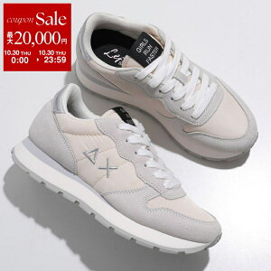 【10/30限定・最大2万円OFFクーポン配布中】SUN68 サンシックスティーエイト スニーカー Z44202 レディース ローカット スウェード シューズ 靴 31/BIANCO-PANNA