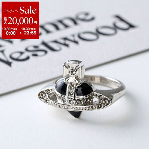 【10/30限定・最大2万円OFFクーポン配布中】Vivienne Westwood ヴィヴィアンウエストウッド リング NEW DIAMANTE HEART ニュー ダイヤモンド ハート 6404016Z レディース オーブ 指輪 P384/PLATINUM/BLACK