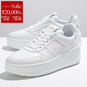 【10/30限定・最大2万円OFFクーポン配布中】TODS トッズ スニーカー XXW88K0HP30OV7 レディース レザー ローカット 厚底 シューズ 靴 B001/BIANCO