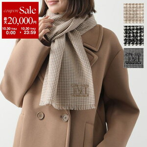 【10/30限定・最大2万円OFFクーポン配布中】MAX MARA マックスマーラ マフラー WSSTOLA WSストラ レディース モノグラム エンブロイド ストール 千鳥格子 ロゴ刺繍 カシミヤ カラー4色