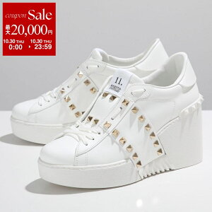 【10/30限定・最大2万円OFFクーポン配布中】VALENTINO ヴァレンティノ スニーカー 4W0S0HP0 BHS レディース オープンディスコ 厚底 ウエッジ ローカット シューズ 靴 0BO/BIANCO