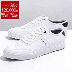 【10/30限定・最大2万円OFFクーポン配布中】TOMMY HILFIGER トミー ヒルフィガー スニーカー PANDORA2 メンズ ローカット フェイクレザー ロゴ 靴 WHITE-SY