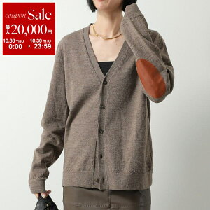 【10/30限定・最大2万円OFFクーポン配布中】MAISON MARGIELA メゾンマルジェラ カーディガン S50HP0012 M13062 レディース エルボーパッチ ニット ウール Vネック 4ステッチ カラー2色 S50HP0012M13062805M