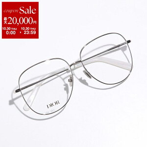 【10/30限定・最大2万円OFFクーポン配布中】Dior ディオール メガネ Mini CD O A1U F600 CD50084U 016 レディース ティアドロップ型 メタルフレーム フルリム めがね 眼鏡 CDロゴ 細フレーム クリングスタ