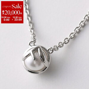 【10/30限定・最大2万円OFFクーポン配布中】FENDI フェンディ ネックレス F IS エフ イズ 8AK826 A5TO レディース パール ロゴ チェーン メタル アクセサリー カラー2色