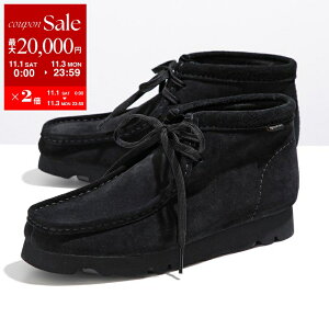 y11/1`11/3Eő2~OFFN[|zzzClarks N[NX JV 26179260 WallabeeBT GTX r[u[c SAebNX fB[X Vibram ru\[ GORE-TEX XEF[h C Black