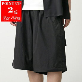 Y-3 ワイスリー ハーフパンツ NYL SHORTS ナイロン ショーツ JN4911 メンズ ロゴ ベルト付き BLACK