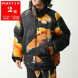 Y-3 ワイスリー ダウンジャケット AOP PUFFER JACKET KA2364 メンズ ナイロン パフ ジップアップ インナースリーブ ロゴ MULTCO/BLACK