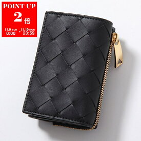 BOTTEGA VENETA ボッテガヴェネタ 三つ折り財布 690568 V3UH2 レディース スモール イントレチャート 三つ折りファスナーウォレット レザー ミニ財布 豆財布 8425 690568V3UH28425