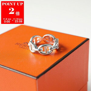 HERMES GX O AVFl PM Enchainee Ring VF[k_N H109507B Y AJ[ `F[ w silver925 Vo[