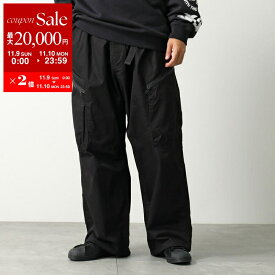 【11/9-11/10限定・最大2万円OFFクーポン配布中】Y-3 ワイスリー カーゴパンツ UT TWILL CARGO PANTS JW4621 メンズ コットンツイル ワイドパンツ Dリング ロゴ BLACK【dc_kikaku】