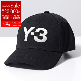 【11/9-11/10限定・最大2万円OFFクーポン配布中】Y-3 ワイスリー ベースボールキャップ LOGO CAP H62981 メンズ ロゴ刺繍 帽子 BLACK/NOIR【dc_kikaku】
