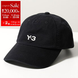 【11/9-11/10限定・最大2万円OFFクーポン配布中】Y-3 ワイスリー ベースボールキャップ DAD CAP ダッド キャップ IN2391 メンズ ロゴ刺繍 コットン 帽子 BLACK【dc_kikaku】