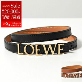 【11/9-11/10限定・最大2万円OFFクーポン配布中】LOEWE ロエベ ナローベルト E619Z16X16 レディース レザー ロゴ カラー2色【dc_kikaku】