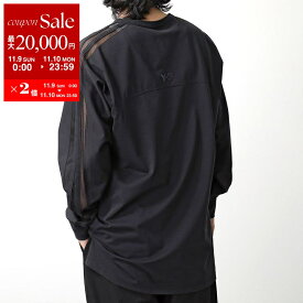 【11/9-11/10限定・最大2万円OFFクーポン配布中】Y-3 ワイスリー ロングスリーブTシャツ M MESH 3 LS TEE JL8309 メンズ カットソー メッシュ 3ストライプ ロゴ BLACK【dc_kikaku】