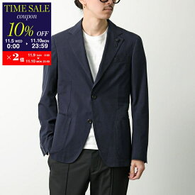 【11/10-23:59迄10％OFFクーポン対象】LARDINI ラルディーニ ジャケット ROMA ローマ ES6202Q87 ESIF64500 メンズ テーラードジャケット コットン 2B ノッチドラペル ラベルピン付き 850【cp_ten】