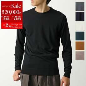 【11/14-11/16限定・最大2万円OFFクーポン配布中】JOHN SMEDLEY ジョンスメドレー ニットトップス LUNDY STANDARD FIT メンズ メリノウール クルーネック セーター ハイゲージ 無地 カラー7色