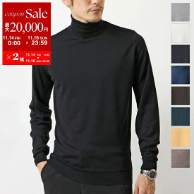 【11/14-11/16限定・最大2万円OFFクーポン配布中】JOHN SMEDLEY ジョンスメドレー ニットトップス CHERWELL STANDARD FIT メンズ メリノウール タートルネック ハイゲージ 無地 カラー9色