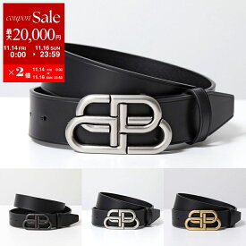 【11/14-11/16限定・最大2万円OFFクーポン配布中】BALENCIAGA バレンシアガ ベルト BB LARGE BELT 35 ラージ 570370 1CH0B 1CH04 1000 メンズ レザー ロゴメタルバックル カラー3色
