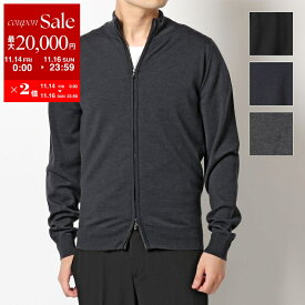 【11/14-11/16限定・最大2万円OFFクーポン配布中】JOHN SMEDLEY ジョンスメドレー CLAYGATE カラー4色 STANDARD FIT メリノウール ジップアップ ニット カーディガン ハイネック ハイゲージ 無地 メンズ