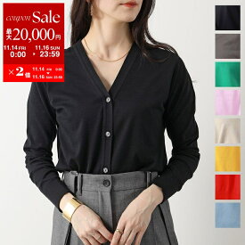 【11/14-11/16限定・最大2万円OFFクーポン配布中】JOHN SMEDLEY ジョンスメドレー カーディガン YASMIN MODERN FIT レディース ニット Vネック 長袖 30G シーアイランドコットン カラー10色