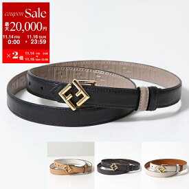 【11/14-11/16限定・最大2万円OFFクーポン配布中】FENDI フェンディ ナローベルト 8C0687 ANH8 レディース レザー リバーシブル FFダイヤモンド カラー4色