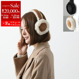 【11/14-11/16限定・最大2万円OFFクーポン配布中】UGG アグ イヤーマフ W EMBROIDERED LOGO EARMUFF 20955 レディース エンブロイダリー ロゴ 耳あて イヤマフ シープスキン シアリング カラー6色