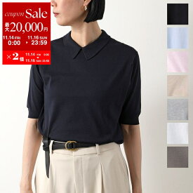 【11/14-11/16限定・最大2万円OFFクーポン配布中】JOHN SMEDLEY ジョンスメドレー ポロシャツ ADALINE アデライン 30G レディース ニット ボタンレス カラー8色