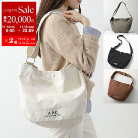 【11/14-11/16限定・最大2万円OFFクーポン配布中】APC A.P.C. アーペーセー ショルダーバッグ Besace Journal PSAJZ M61939 レディース トートバッグ ロゴ キャンバス 鞄 カラー4色