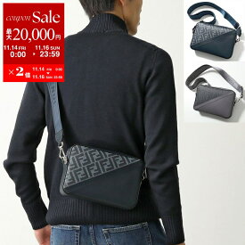 【11/14-11/16限定・最大2万円OFFクーポン配布中】FENDI フェンディ ショルダーバッグ CAMERA CASE ダイアゴナル 7M0286 ASIC 7M0286 AJF8 メンズ FF柄 ズッカ柄 クロスボディ クラッチ 鞄 カラー2色