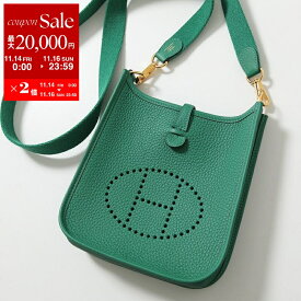 エルメス エブリン TPM 16 ショルダーバッグ H069426CC HERMES EVELYNE 16 AMAZONE アマゾン レディース レザー トリヨンクレマンス Hロゴ W刻印 GD金具 鞄 VERT-VERTIGO ヴェールヴェルティゴ グリーン ゴールド金具
